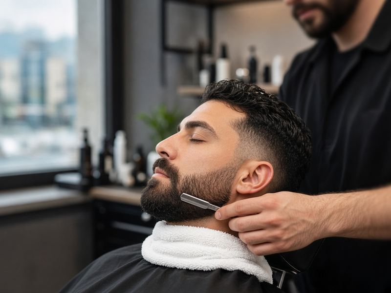 Beard trim at Risvedipen Studio